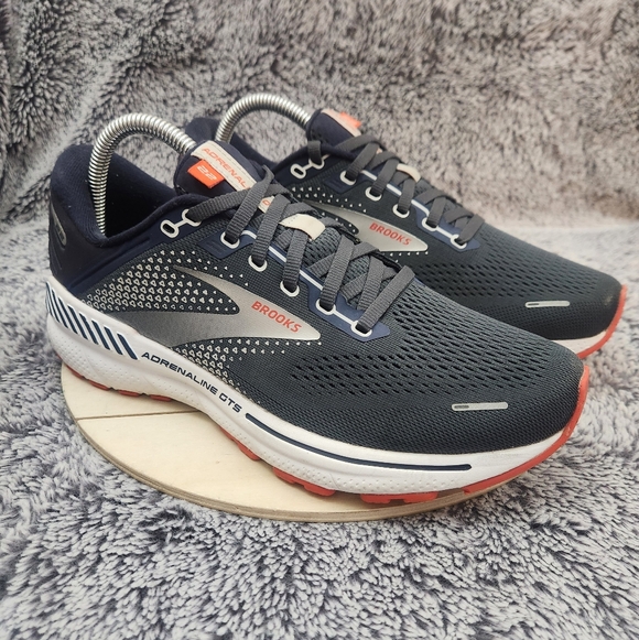 Brooks Other - Brooks Adrenaline GTS 22 Shoes Mens Size 8 Blue Gray Running Athletic Sneakers